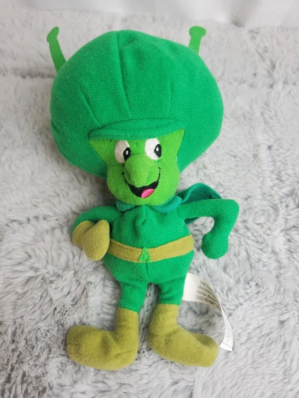 Vintage RARE HTF The Flintstones The Great GAZOO Plush 9 inch: Read